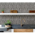 thumbnail image 5 of InHome Camden Antique Silver Faux Tin Peel & Stick Backsplash Tiles, 5 of 5