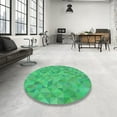 thumbnail image 3 of Ahgly Company Indoor Rectangle Patterned Lime Mint Green Novelty Area Rugs, 8' x 10', 3 of 6