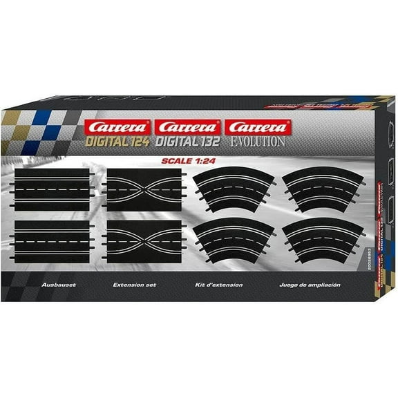 Carrera 20026953 Extension set 2 straights 2 lane change sections 4 curves 1/60