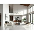 thumbnail image 4 of Z-Lite Claudelle 8 Light Chandelier in Matte Black + Modern Gold color, Steel frame, 4 of 8