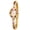 01 gold, variant on Luxury Vintage Colorful Crystal Oval Watch Fashion Ladies Small Dial Dress Quartz Wrist Watch Waterproof Watch