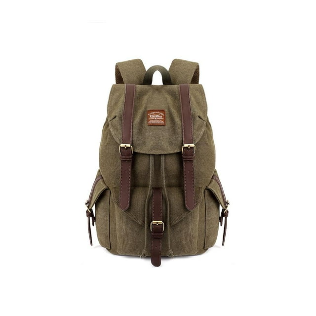 Vintage Canvas Backpack Kaukko Outdoor Travel Hiking Rucksack School Bookbags