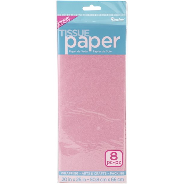 Tissue Paper 20"X26" 8/PkgLight Pink