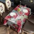 thumbnail image 2 of Pioneer Flower Floral Print Pattern Rectangle Tablecloth 60"x120",Waterproof Polyester Rectangle Table Cloth, Wipeable Spillproof Polyester Tablecloth for Dining, Camping, Indoor and Outdoor, 2 of 6