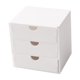thumbnail image 1 of Armario para casa de muñecas a escala 1:12 con 3 cajones, accesorio decorativo para casa de muñecas, Blanco, 1 of 9