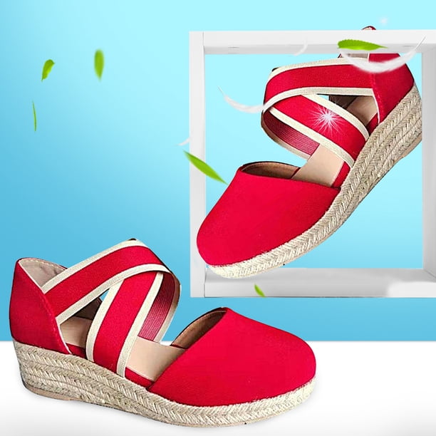 Summer Slope Cuerda de cáñamo Sandalias de gran tamaño Banda elástica Zapatos de pescador Wmkox8yii sa1729