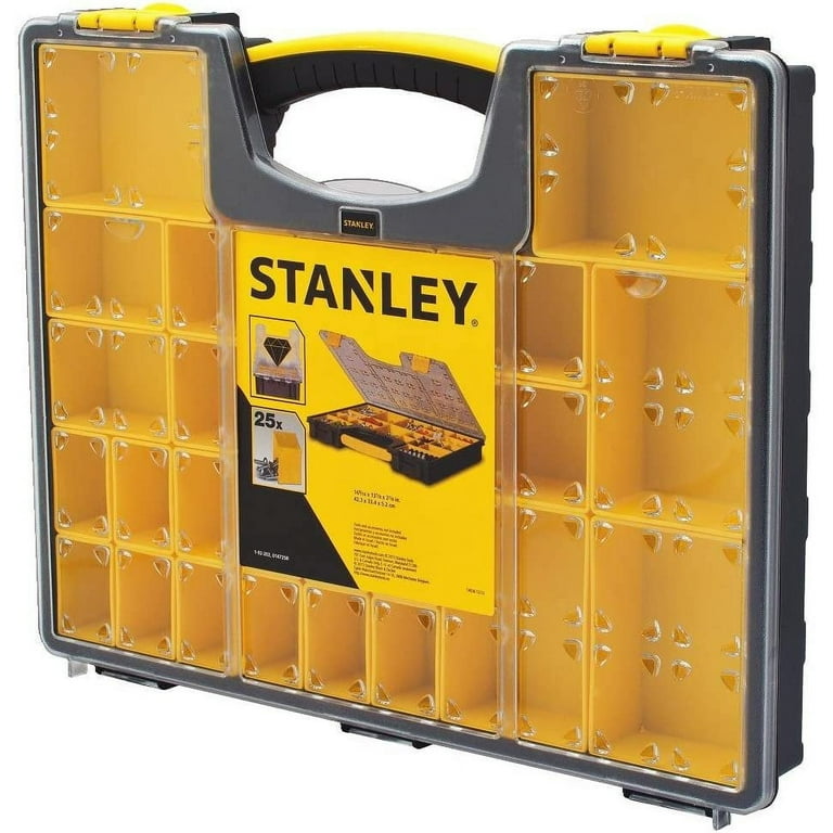 Stanley Organizer Box with Dividers, Removable Compartment, 25 Compartment 014725R