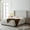 Cream White,Light Grey+Camel Oak, variant on Hosford Upholstered Wingback King Platform Bed with 52.5