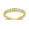 Forever Bride 0.25 Carat T.W. Round Diamond Channel Wedding band in 10k Yellow Gold