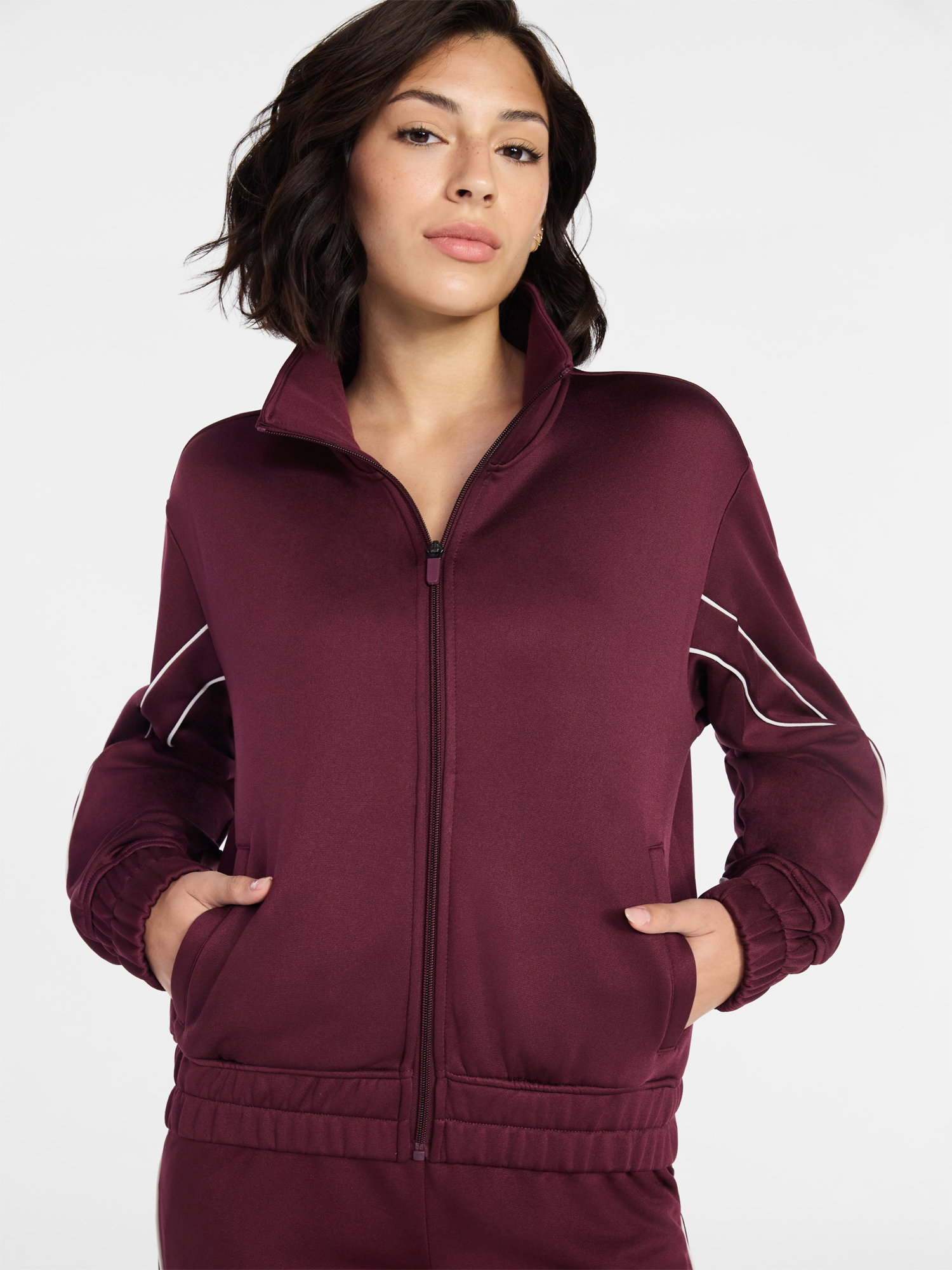 Avia Women's Midweight Track Jacket, Sizes XS-XXXL