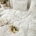 Floral Duvet Cover Set White Organic Cotton Duvet Cover Cottagecore