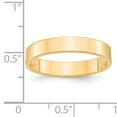 thumbnail image 2 of 14k Yellow Gold 4mm Lightweight Flat Wedding Band Size 12, 2 of 7