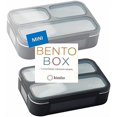 thumbnail image 2 of WWS-Snack Containers Mini Bento-Box Small Lunch Boxes Set for Boys Kids Teens Adults | Leak-Proof BPA Free | Grey Black Mini 2 Pack, 2 of 4