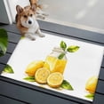 thumbnail image 3 of 2x3 Ft Entryway Area Rug, Summer Lemon Kitchen Rug Runner Washable Floor Mat, Yellow Watercolor Pastel Country Retro Non Slip Indoor Door Mat Throw Carpet for Bathroom Living Room Bedroom, 3 of 8