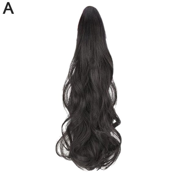 Rallonges de Cheveux à Clip Queue de Cheval Griffes Réelles Épaisses Pony Human Piec As A6 Lot L4Z1