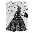 thumbnail image 2 of Fab Funky 26x32 Gold Ornate Wood Framed with Double Matting Museum Art Print Titled - Black Deer, 2 of 4
