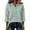 Green, variant on Satingcolo Women Striped Polo Shirts 3/4 Sleeve Rugby Shirts Oversized Collared T Shirts Fall Color Block Tee Tops,Gray 3XL