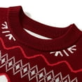thumbnail image 3 of CheerKidz Kids Toddler Baby Girls Boys Knit Long Sleeve Crewneck Sweater Knitted Pullover Sweatshirt Tops Warm Fall Winter Clothes Cute Pullover Jumper Shirts(Red#4,4 Years), 3 of 5