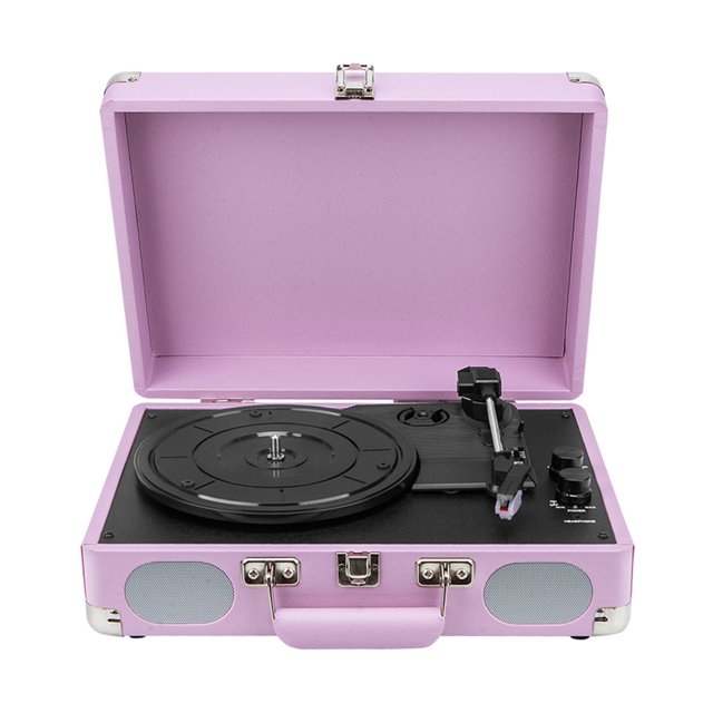 Vintage 3-Speed Classical Phonograph Record Player With Built-in Speakers | Upgraded Turntable Sound ,Easy to Set Up