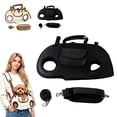 thumbnail image 7 of Small Dog Carrier Sling, Portable Breathable Pet Travel Carrier for Walking Hiking, Soft Pet Carrier for Small Pets, Black Dog Bag Carrier with Storage Pocket, 7 of 7