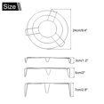 thumbnail image 2 of Uxcell 3pcs Round Cooking Rack 9.4" Dia Stainless Steel 1.2"/2"/2.8" Tall for Cooking, Silver, 2 of 6