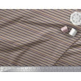 thumbnail image 1 of Soimoi Georgette Viscose Fabric Horizontal Stripe Print Fabric by Yard 42 Inch Wide, 1 of 3