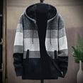 thumbnail image 2 of Men's Classic Soft Sweater Autumn Winter Men Plus Thick Sweater Large Size Hooded Cardigan Hat Comfortable Stylish Sweaters, 2 of 6