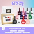 thumbnail image 3 of Set de esmaltes de uñas en gel JODSONE, 12 unidades, 16,5 ml, 10 colores, 3 of 9