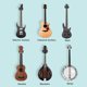 thumbnail image 5 of Soporte de gancho para colgar guitarra, soporte de exhibición de bajo para ukelele montado en la pared Tmvgtek Para Estrenar, 5 of 9