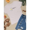 thumbnail image 3 of Daisy Hand Drawn Blessed Text    T-Shirt Women -Image by Shutterstock, Female XX-Large, 3 of 4