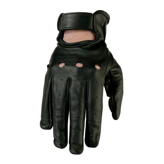 Z1R 243 Womens Leather Motorcycle Gloves Black SM