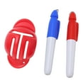 thumbnail image 1 of Ball Line Marker, Practical 2 Marker Pens Plastic Unique Identification Symbols  Ball Line Liner  for Better Alignment Black,,Red, 1 of 8