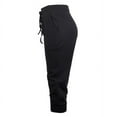 thumbnail image 2 of TheLovely Women's Casual Comfy Stretchy Capri Jogger Jersey Pants w/ Pockets, 2 of 5