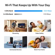 TP-Link Deco WB9600 Dual Band Wi-Fi 7 Whole Home Mesh Router System, 2-Pack, Covers up to 4,600 sq. ft., Connects 150+ Devices, Works with All ISPs - Deco WB9600