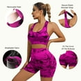 thumbnail image 2 of XXXFLOWER Camouflage Vest and Shorts Set（Rose Red）M, 2 of 5