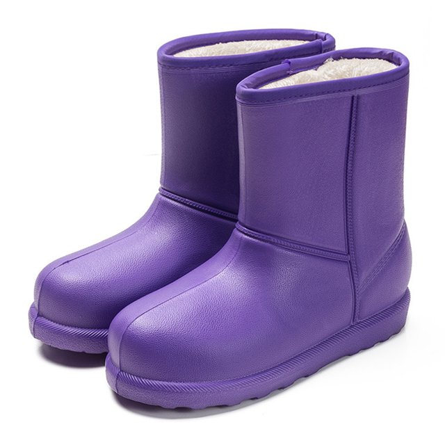 Botas Lluvia Livianas Lingo Felpa Impermeable para Mujeres Cómodas Trabajar