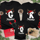 thumbnail image 4 of Camiseta personalizada de Navidad con nombre y iniciales para la familia, camisetas para papá, mamá, hermana, hermano, camisetas, monos para bebé, 4 of 5