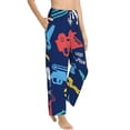 thumbnail image 2 of Haiem Colorful Excavator Women's Pajama Pants Ultra Lightweight Pjs Bottoms Sleepwear Bottom Pants With Pocket Drawstring-Large, 2 of 9