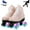 Pink Camouflage, variant on MINGYI Pink&Black Roller Skates for Women Girls, High Top Quad Skates with Light up Wheels for Adult Teen(Women's 8 / Men's 7)