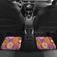 thumbnail image 4 of XYZCANDO Groovy Hippie Flower Musical Note Print Car Floor Mats Non-Slip Carpet Floor Mats for Front and Rear Full Sets Dirt-Resistant All-Weather Mats Universal Fit Most Car Sedan SUVs, 4 of 6