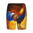 thumbnail image 5 of Easygdp Colorful Rooster Men's Short Pajama Pants, Sleep Shorts, Household Pants, Casual Pants with Pockets - XX-Large, 5 of 9