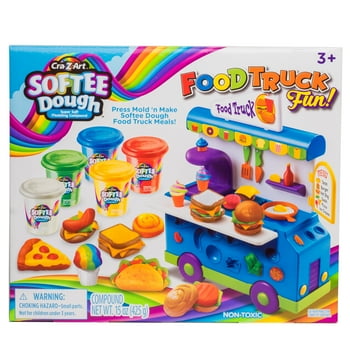 Cra-Z-Art Softee Dough Multicolor Food Truck Fun Dough Set, Easter Gift for Kids