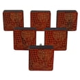 thumbnail image 1 of IBA Indianbeautifulart Boutons Gravés Rouges Lot de 10 Boutons de Porte de Garde-Robe en Bois Tiroir, 1 of 3