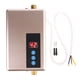 thumbnail image 1 of Calentador de agua eléctrico instantáneo de 220 V y 5,5 kW, sin tanque, para ducha, cocina, color dorado, 1 of 11