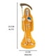 thumbnail image 2 of Imagen Resina Santa Muerte 15 Cm 1 Pieza(Amarillo), 2 of 5