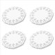 thumbnail image 1 of Papel De Tapetes De Encaje De 400 Piezas, Manteles Decorativos Redondos De 4,5 Pulgadas, Revestimientos Para Pasteles, Postres Al Horno, 1 of 8