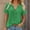 X-Green349, variant on YMNXA Women's Blouse Short Sleeve V Neck Solid Color Loose Fit Fashion Comfortable Linen Shirts Top For Casual Daily Wear,Black,L