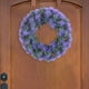 thumbnail image 5 of Corona de lavanda para puerta delantera Guirnalda de 38cm Corona floral decorativa Colgante de pared para decoración del hogar, 5 of 7