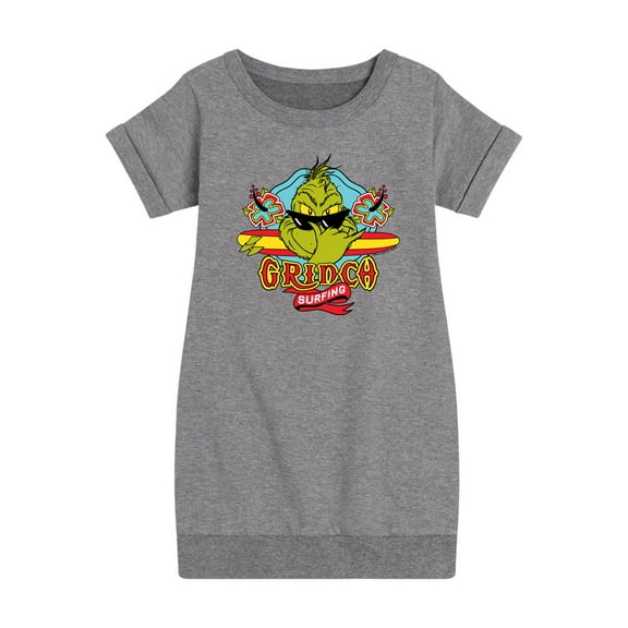 The Grinch - Surfing - Toddler & Youth Girls Fleece Dress