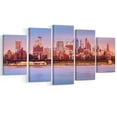 thumbnail image 2 of Brooklyn Skyline under Sunset Light - Modern Cityscape Canvas Wall Art, 2 of 3
